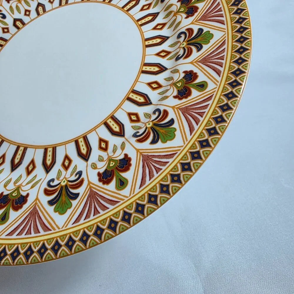 ONE Queens Imari Salad Plate Diamond Border with Floral Arches